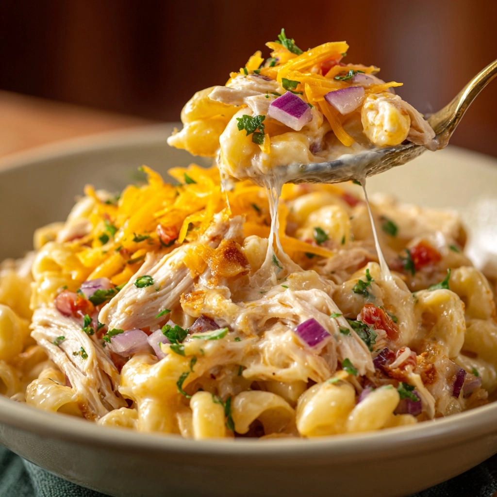 King Ranch Chicken Mac and Cheese Recipe - Recipe Image