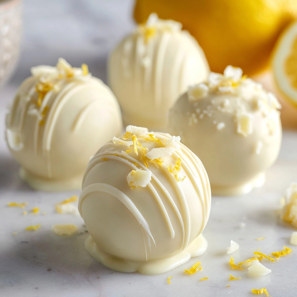 White Chocolate Lemon Truffles Recipe - Recipe Image