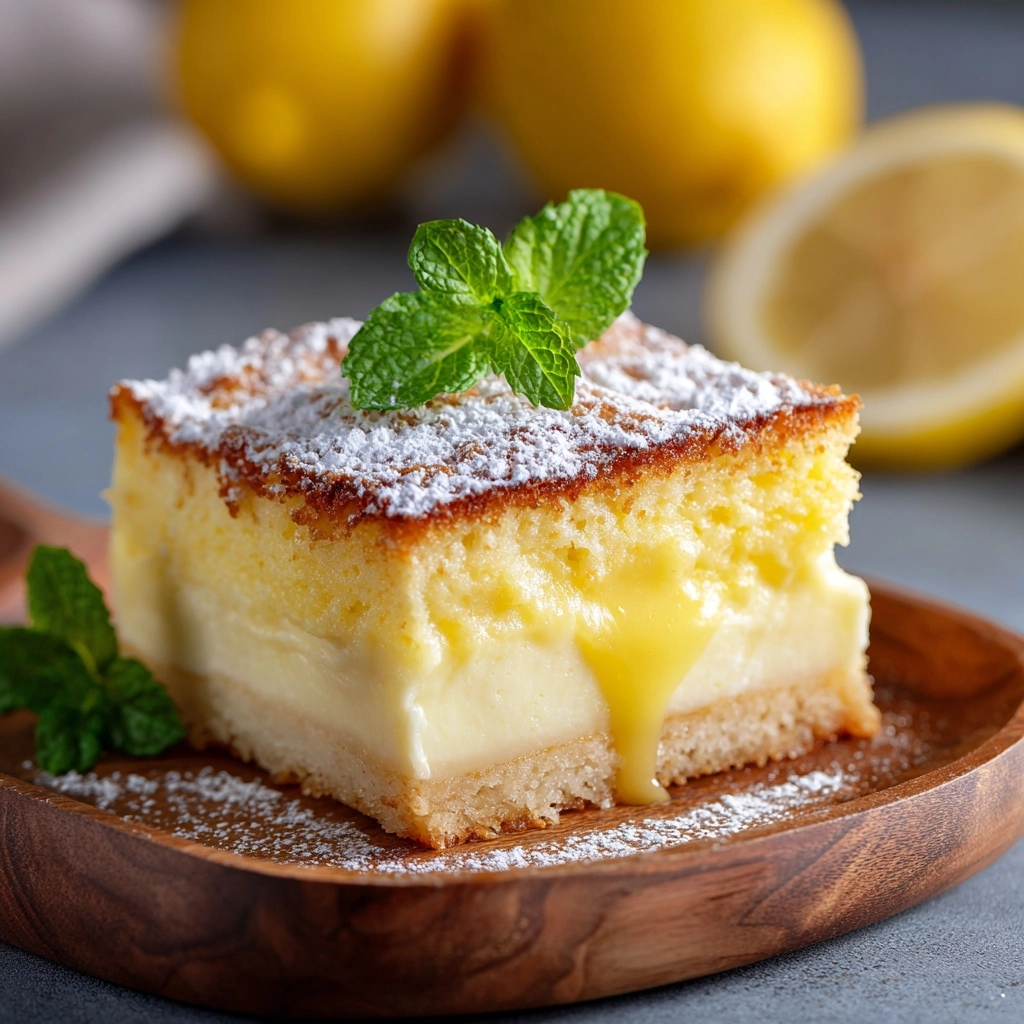 Lemon Custard Cake: A Delicious & Easy Recipe - Recipe Image