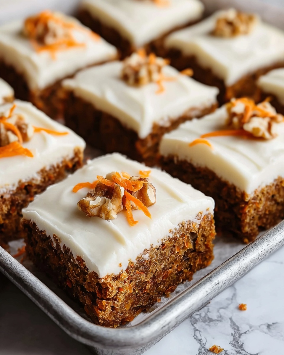 Carrot Cake Bars with Coconut Cream Frosting Recipe - Recipe Image