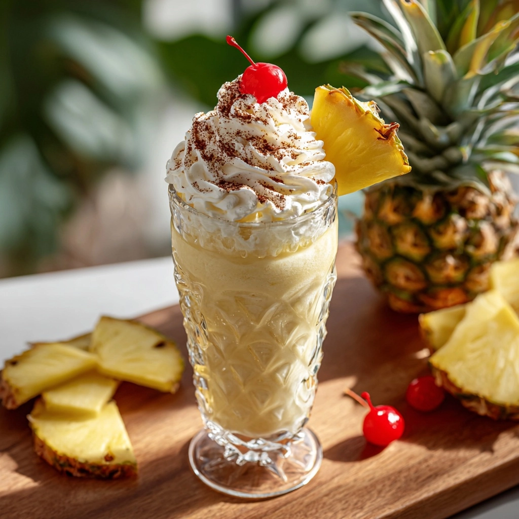 Pina Colada Milkshake Recipe - Recipe Image
