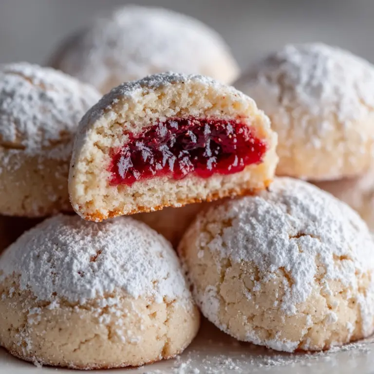 Raspberry Filled Almond Snowball Cookies: An Incredible Sweet Treat Recipe