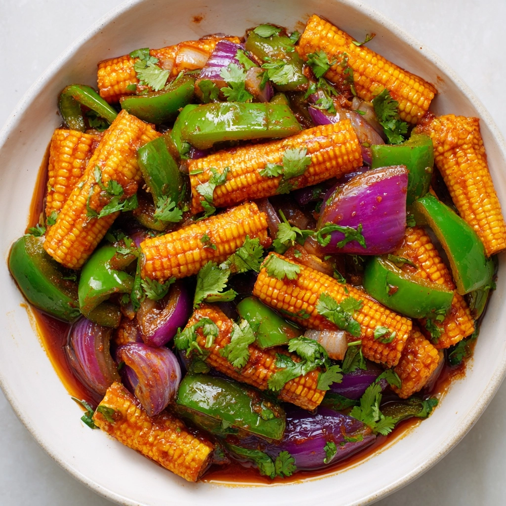 Crispy Chilli Babycorn Recipe - Recipe Image