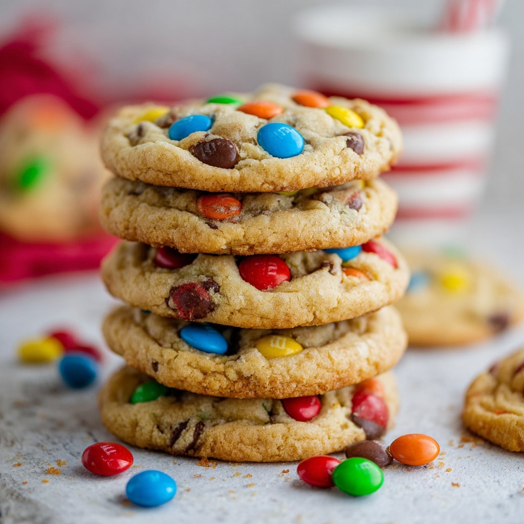 Peanut Butter M&M Cookies Recipe - Recipe Image