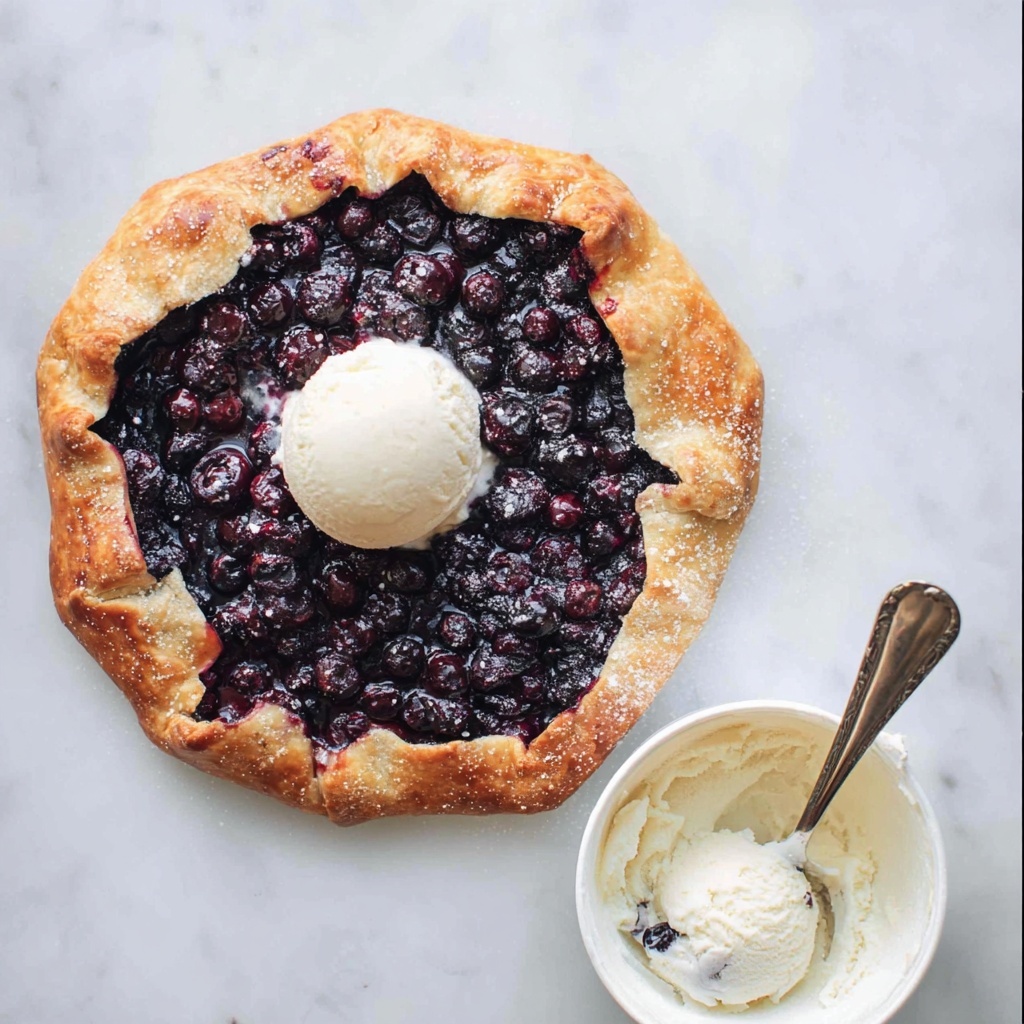 Cherry Blueberry Galette Recipe - Recipe Image