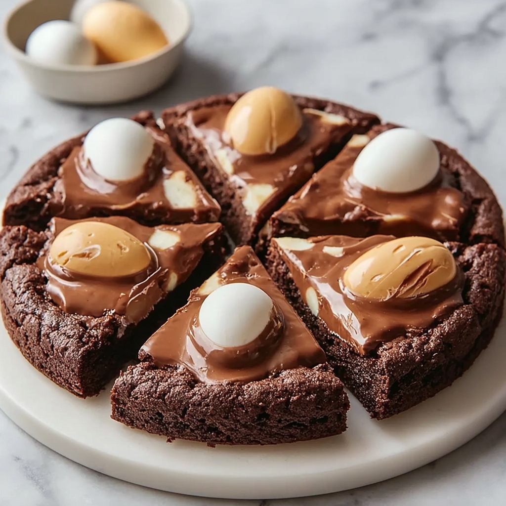 Cadbury Creme Egg Chocolate Brownies Recipe - Recipe Image