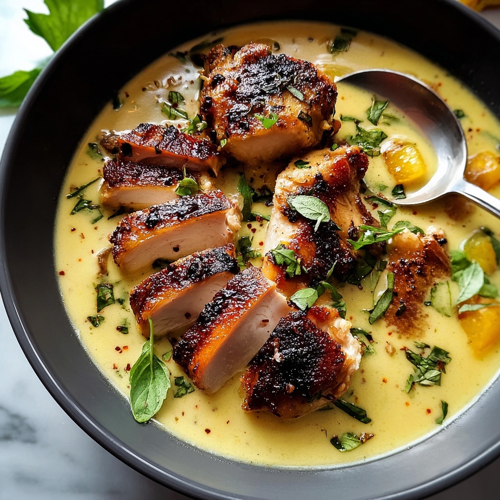 Savory Garlic Chicken in a Creamy Sauce Recipe - Recipe Image