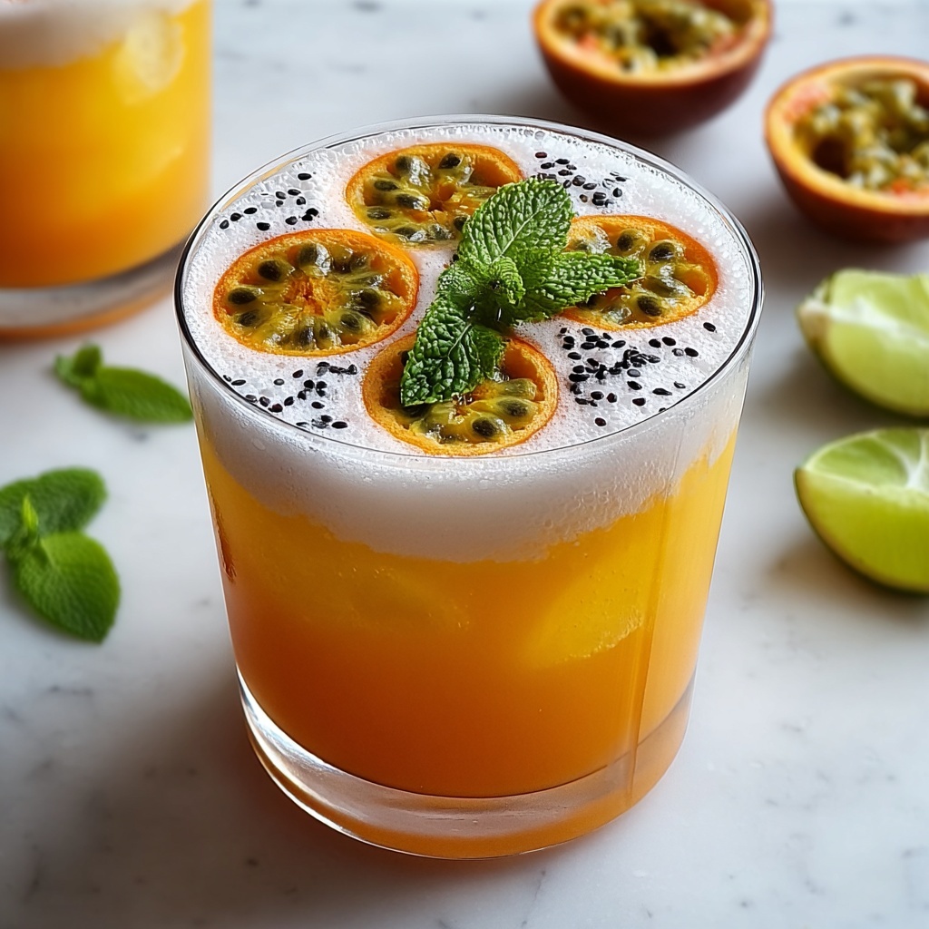 Passion Fruit Iced Tea Recipe - Recipe Image