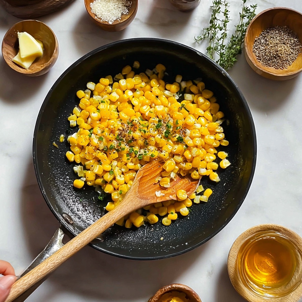 Skillet Corn with Honey Butter Recipe - Recipe Image
