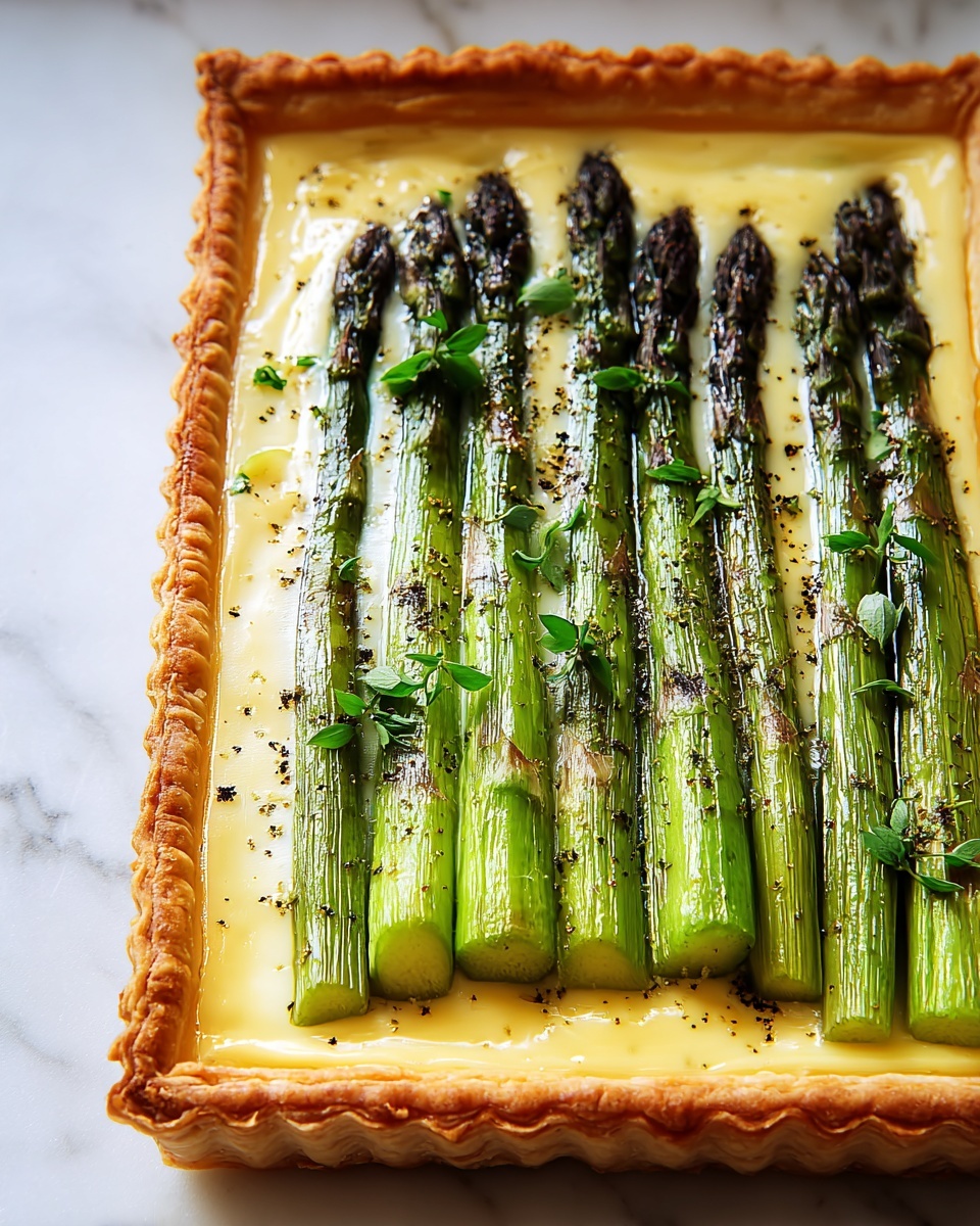 Asparagus and Goat Cheese Tart Recipe - Recipe Image