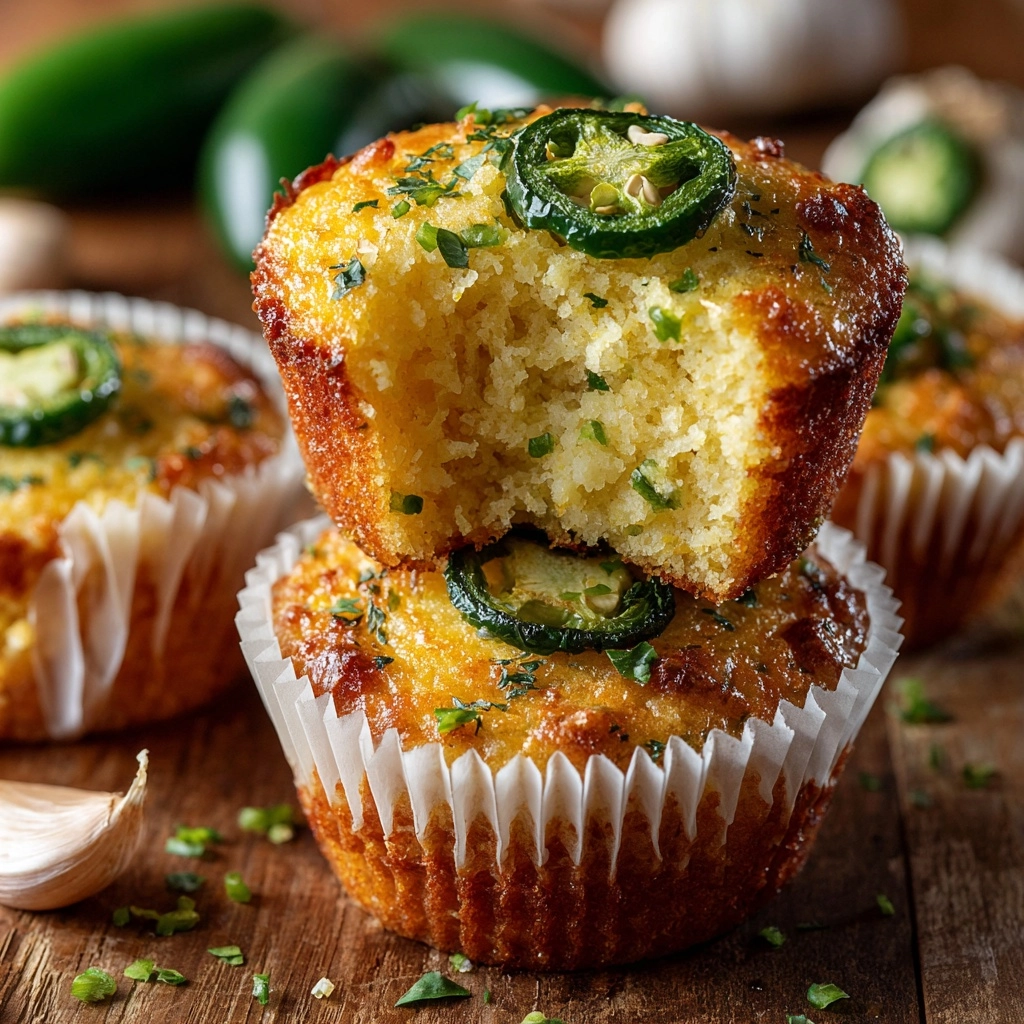 Jalapeño Cornbread Muffins with Cream Cheese Filling Recipe - Recipe Image
