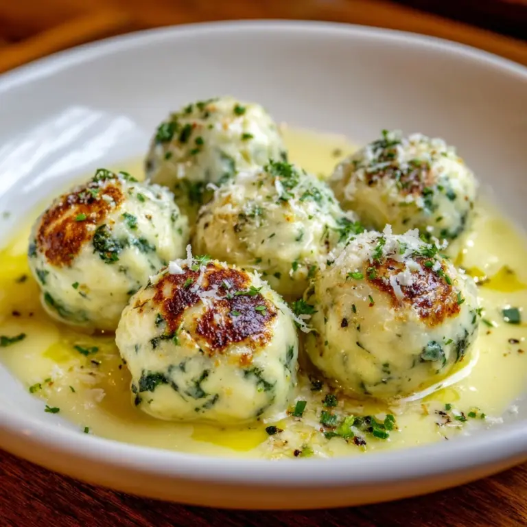 Chicken Ricotta Meatballs with Spinach Alfredo Sauce Recipe
