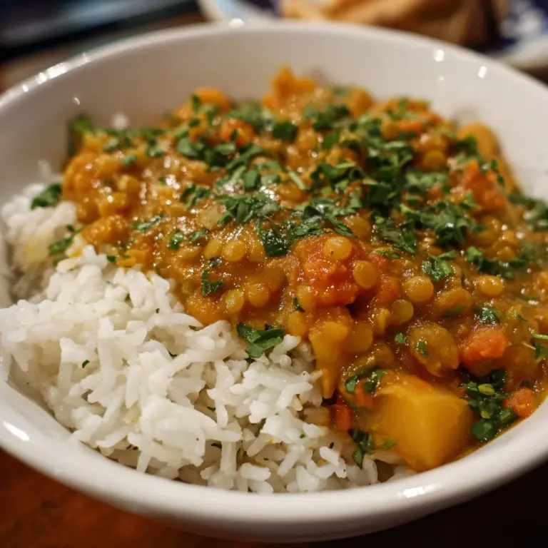 Vegan Butter Lentils and Potatoes Recipe