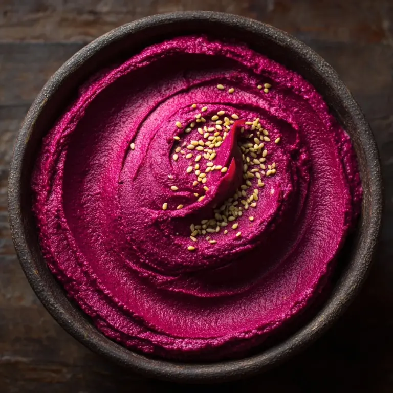 Roasted Beetroot Hummus Recipe