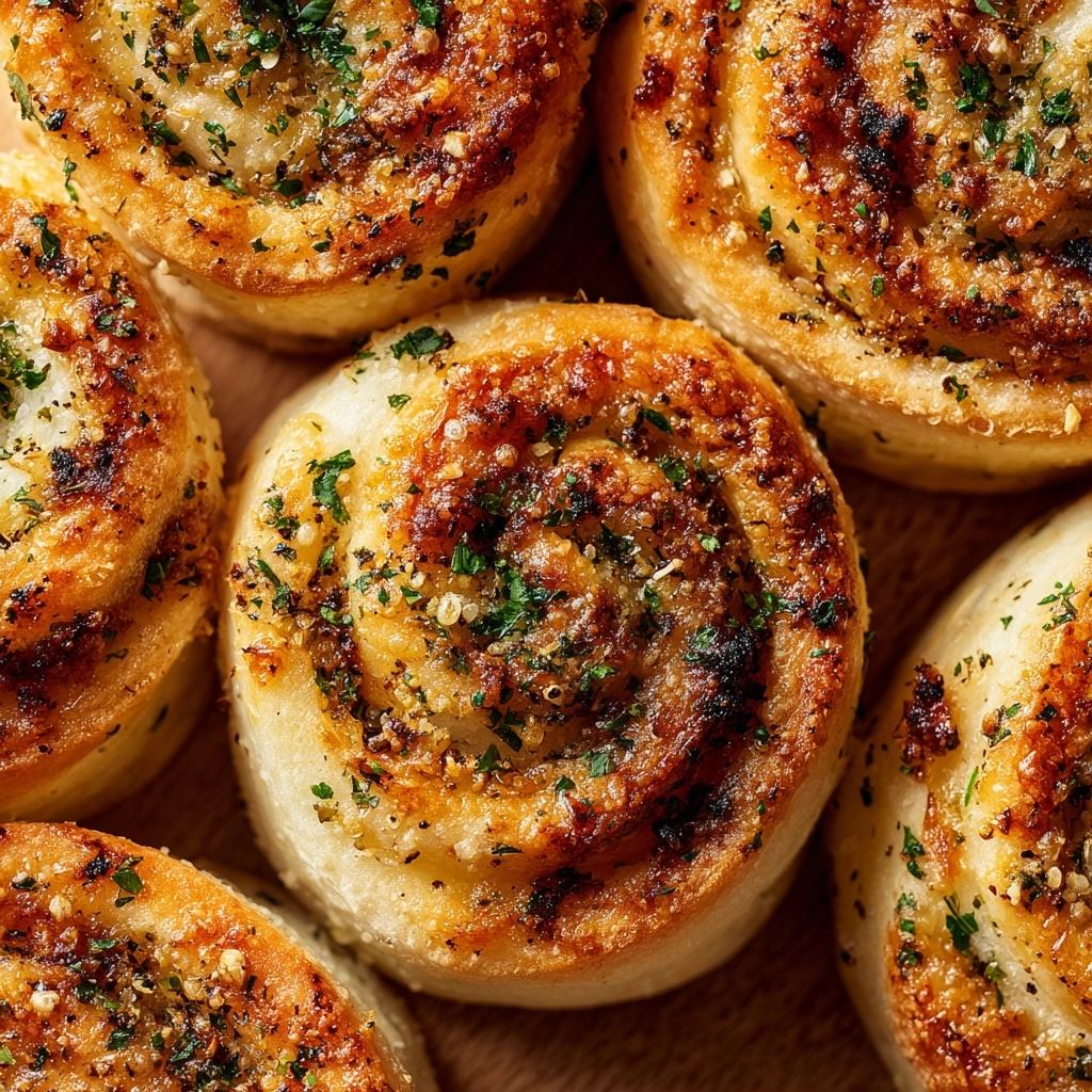 Garlic Bread Roll Ups Recipe - Recipe Image