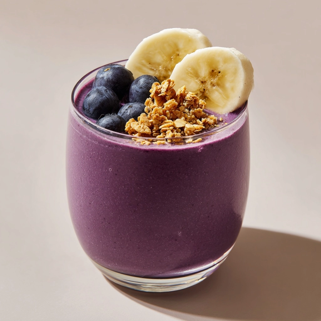 Vegan Blueberry Banana Smoothie Recipe - Recipe Image