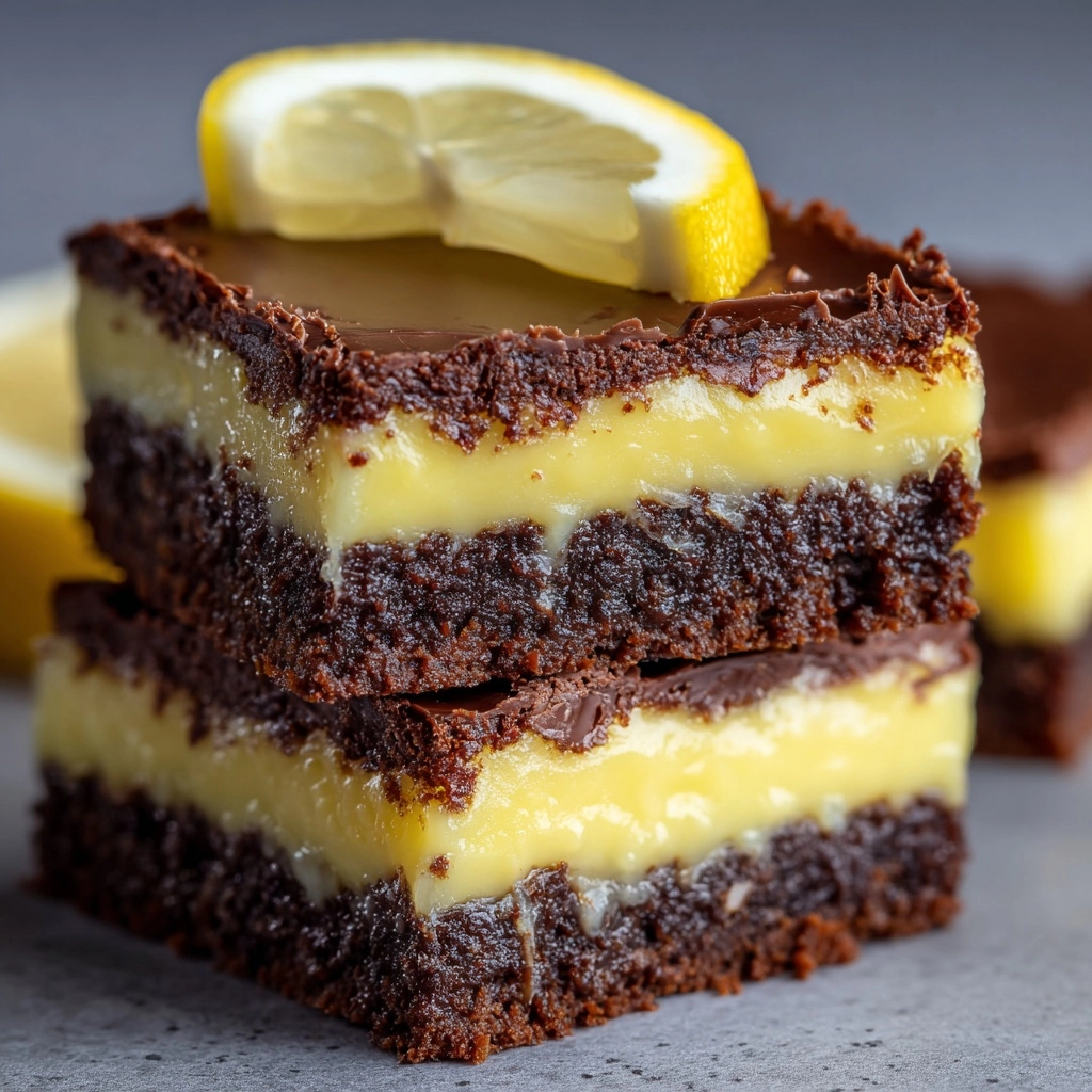 Zesty Lemon Brownies Recipe - Recipe Image
