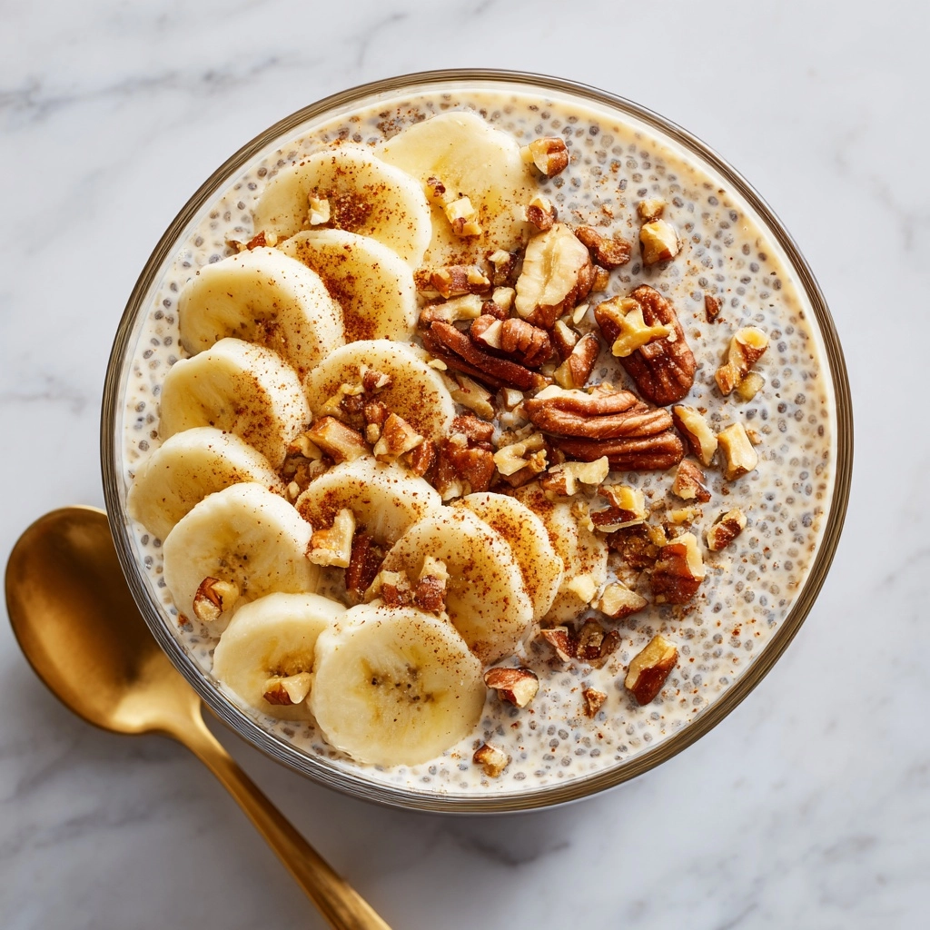 Healthy Banana Bread Overnight Oats Recipe - Recipe Image