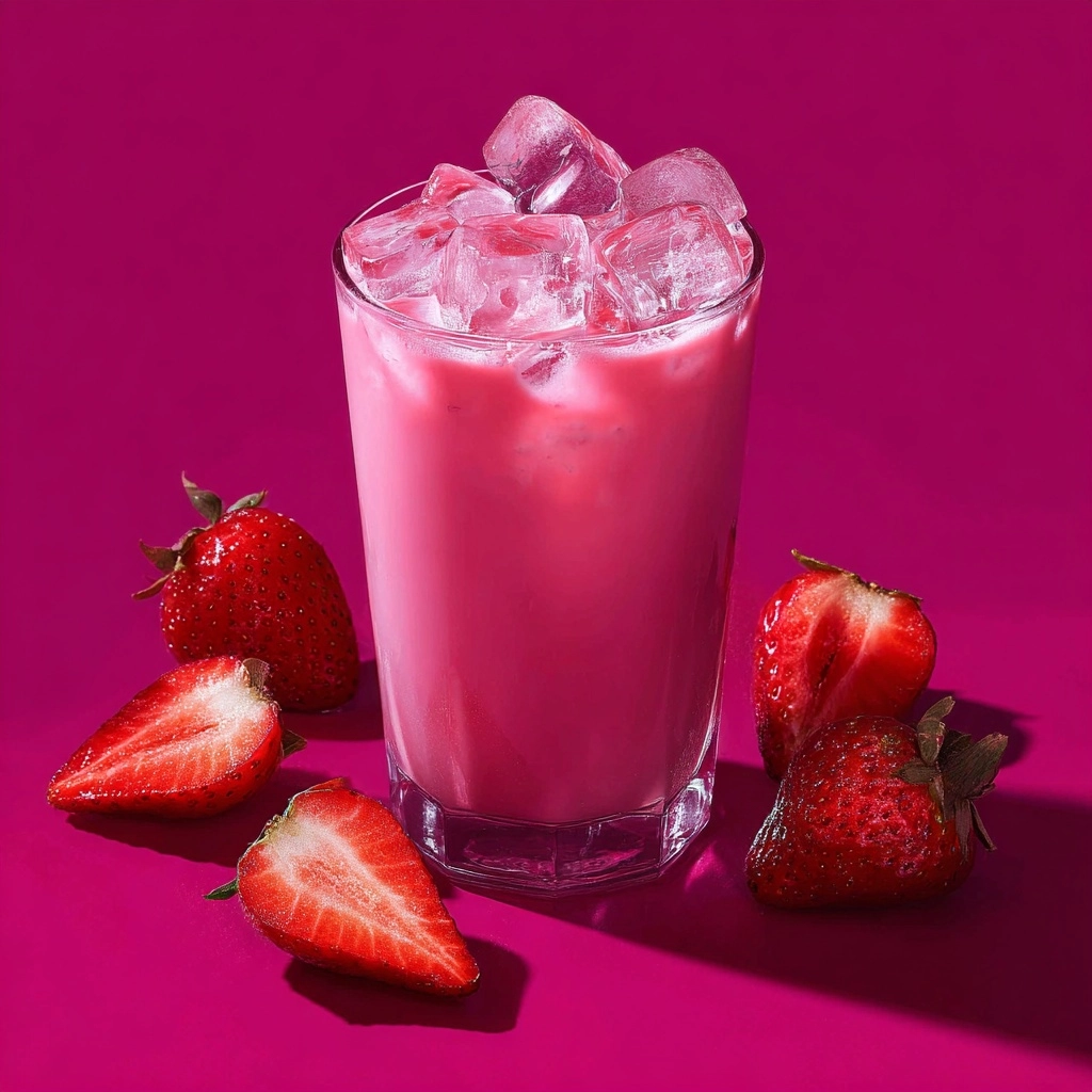 Strawberry Breeze – A Creamy and Refreshing Frozen Drink Recipe - Recipe Image