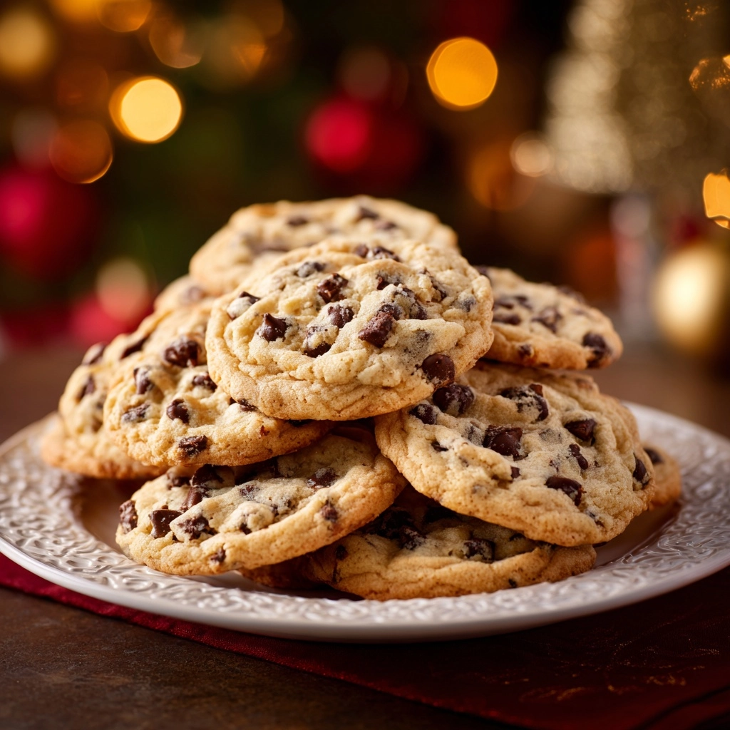 Classic Christmas Chocolate Chip Cookies Recipe - Recipe Image