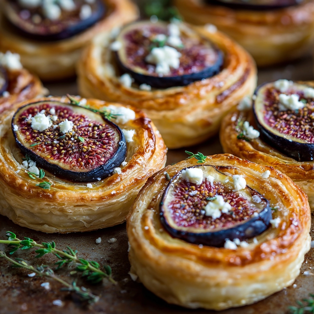 Fig and Goat Cheese Pinwheels Recipe - Recipe Image