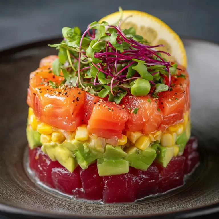 Salmon Tartare with Beetroot & Avocado Recipe