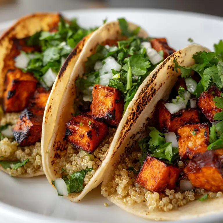 Chipotle Sweet Potato Quinoa Tacos Recipe