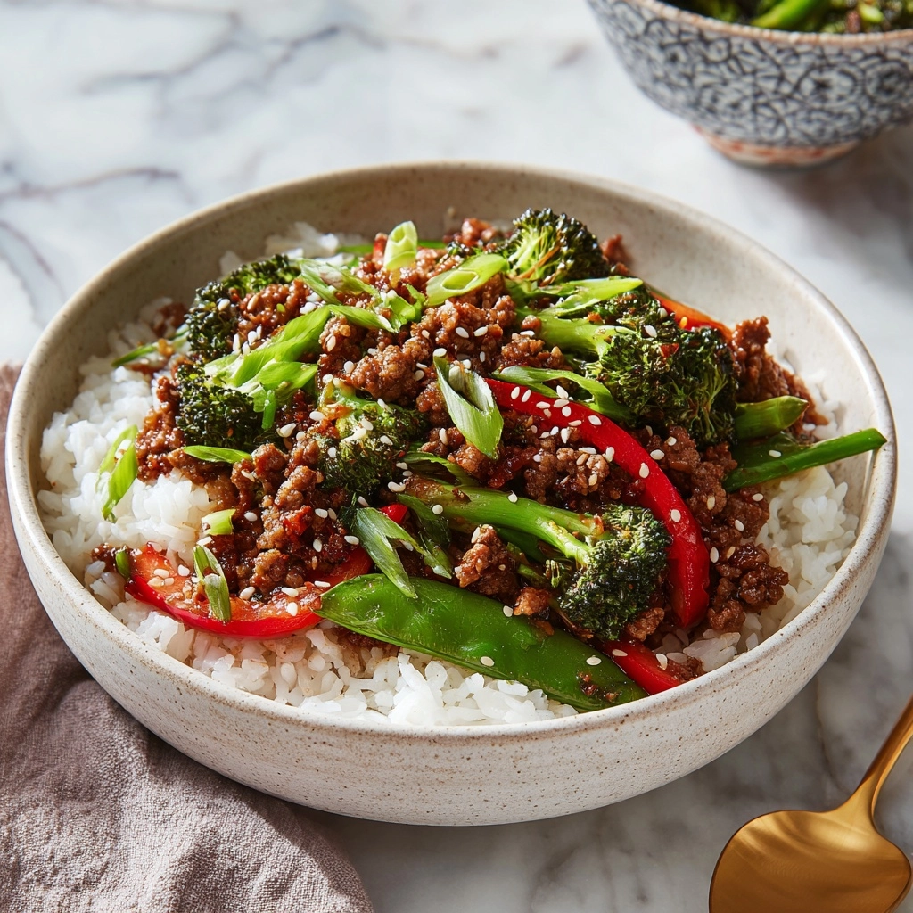 Teriyaki Beef Bowls Recipe - Recipe Image