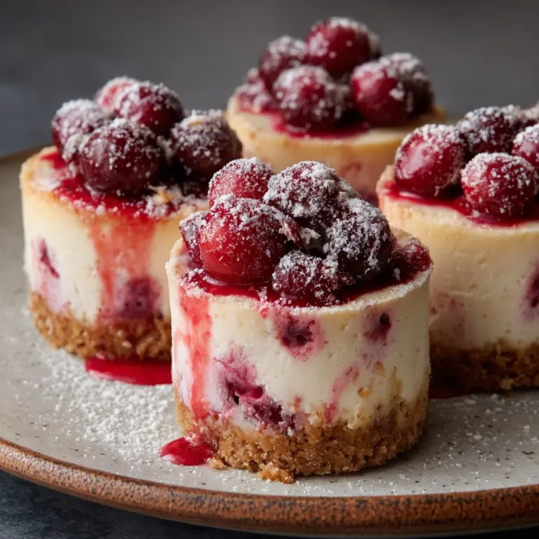Mini Cranberry Cheesecakes Recipe