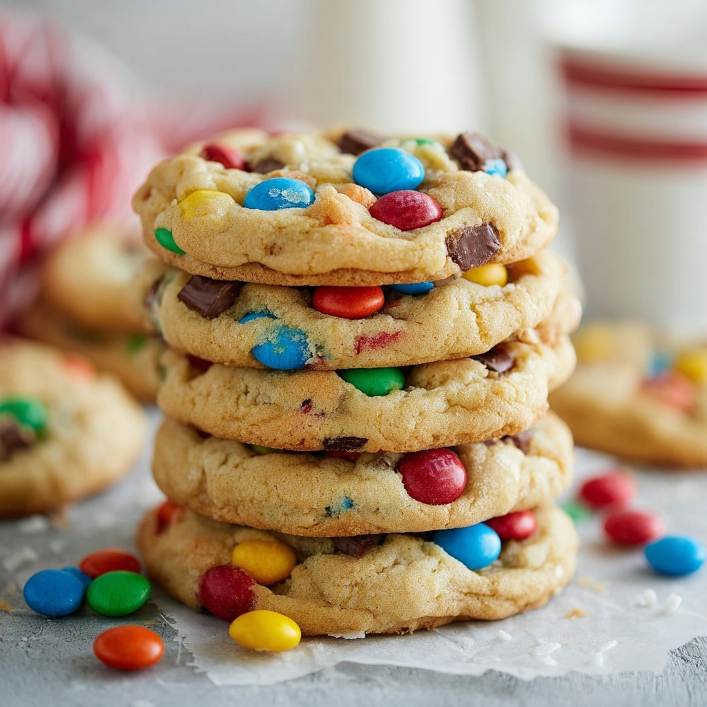 Peanut Butter M&M Cookies Recipe - Recipe Image