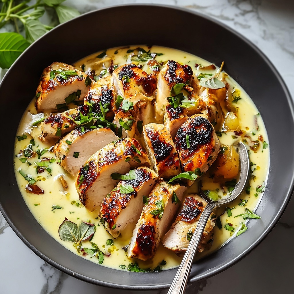 Savory Garlic Chicken in a Creamy Sauce Recipe - Recipe Image