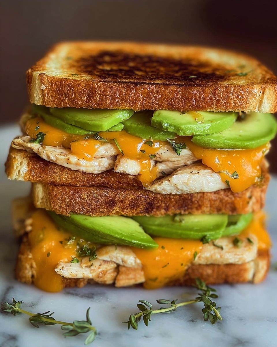 Chicken Avocado Melt Sandwich Recipe - Recipe Image