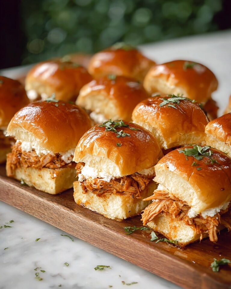 Cheesy BBQ Chicken Sliders Recipe