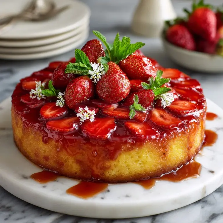 Strawberry Upside Down Cake Recipe