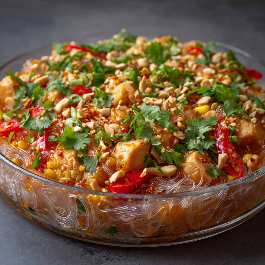 Creamy Chicken Curry Noodles Recipe - Recipe Image