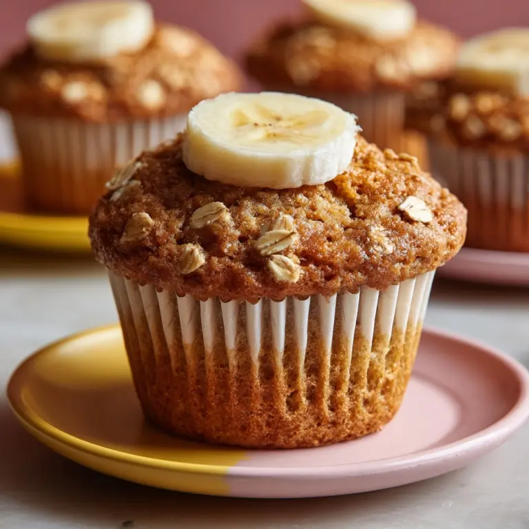 Healthy Banana Oatmeal Muffins Recipe