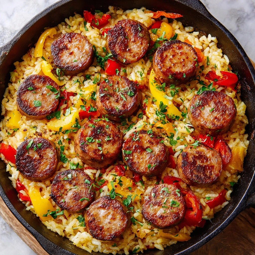 Sausage and Rice Skillet Recipe - Recipe Image