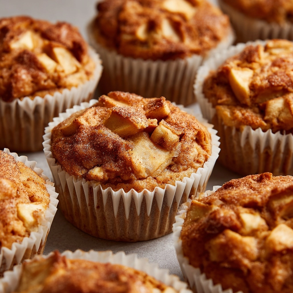 Easy Apple Sour Cream Muffins Recipe - Recipe Image