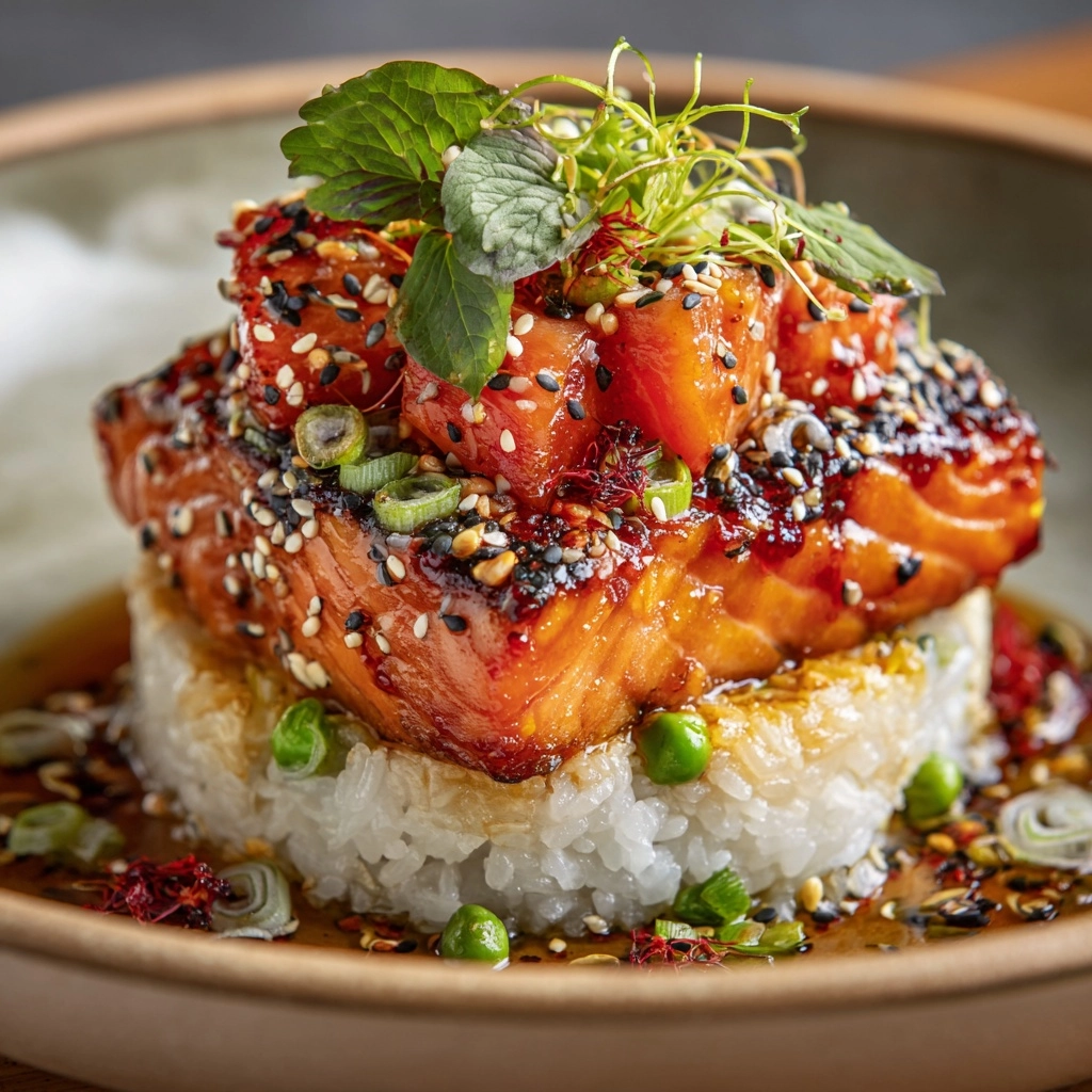 Salmon Crispy Rice Recipe - Recipe Image