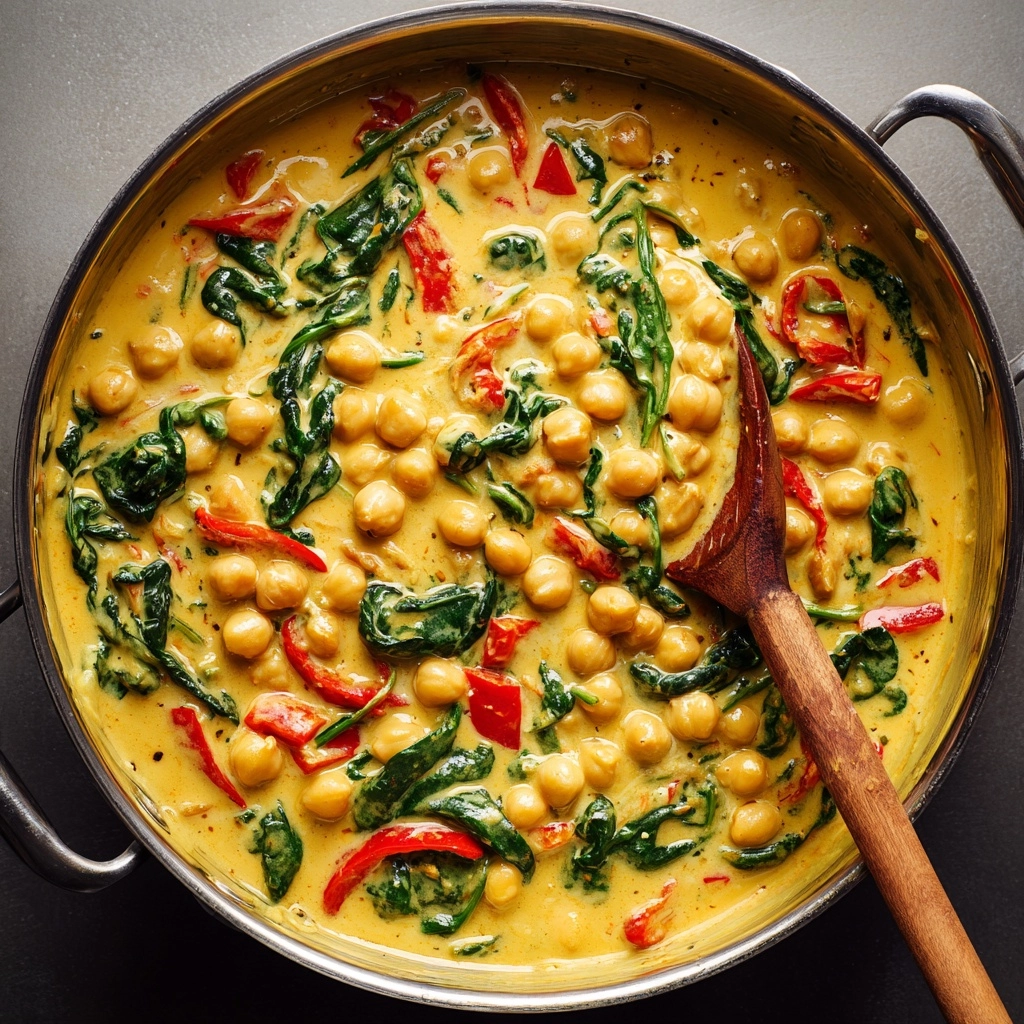 Creamy Sun-Dried Tomato Chickpeas Recipe - Recipe Image