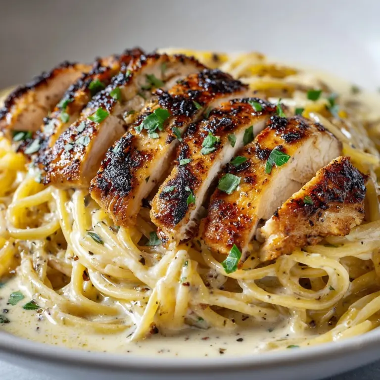 Creamy Cheddar BBQ Ranch Chicken Alfredo Recipe