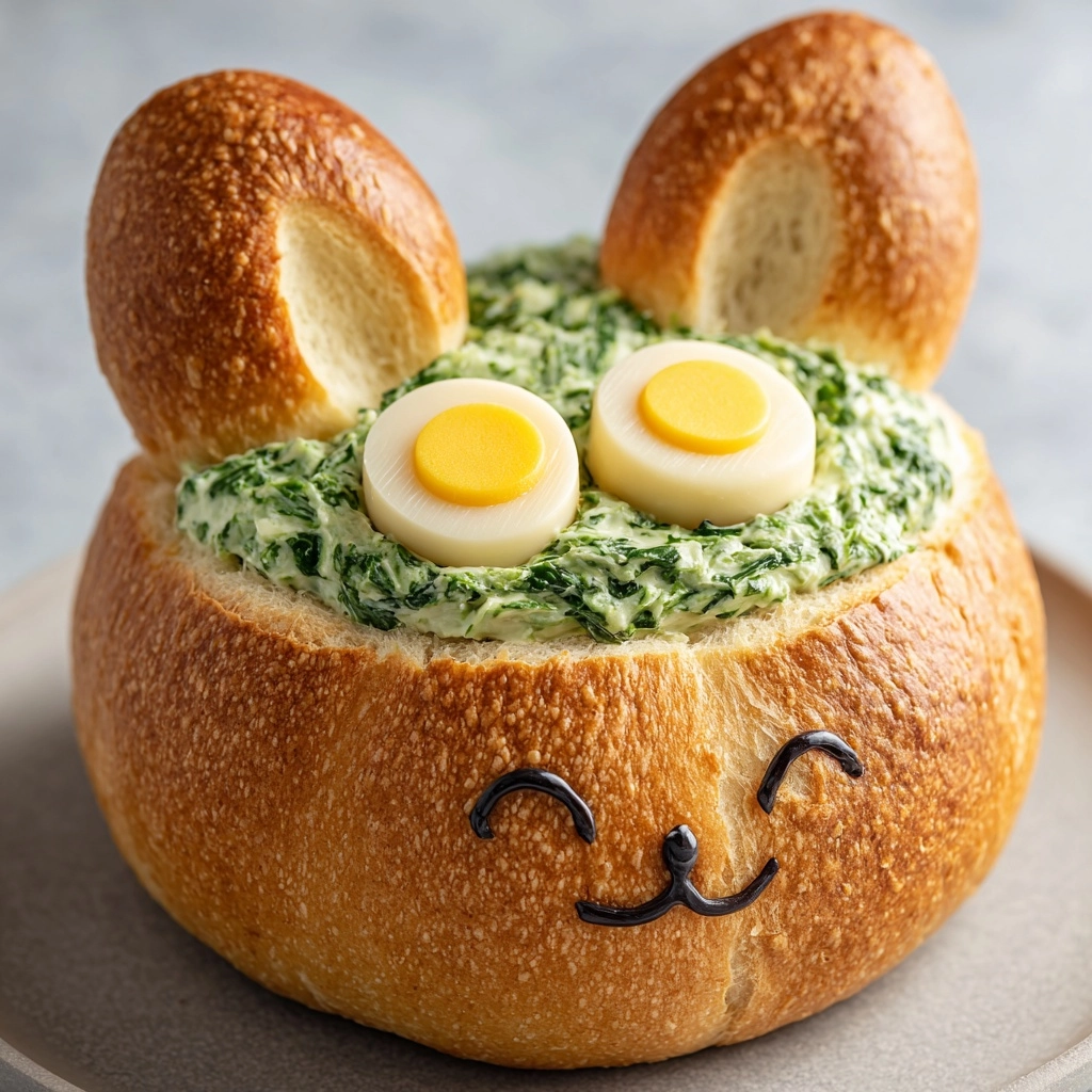Easter Bunny Spinach Dip Recipe - Recipe Image