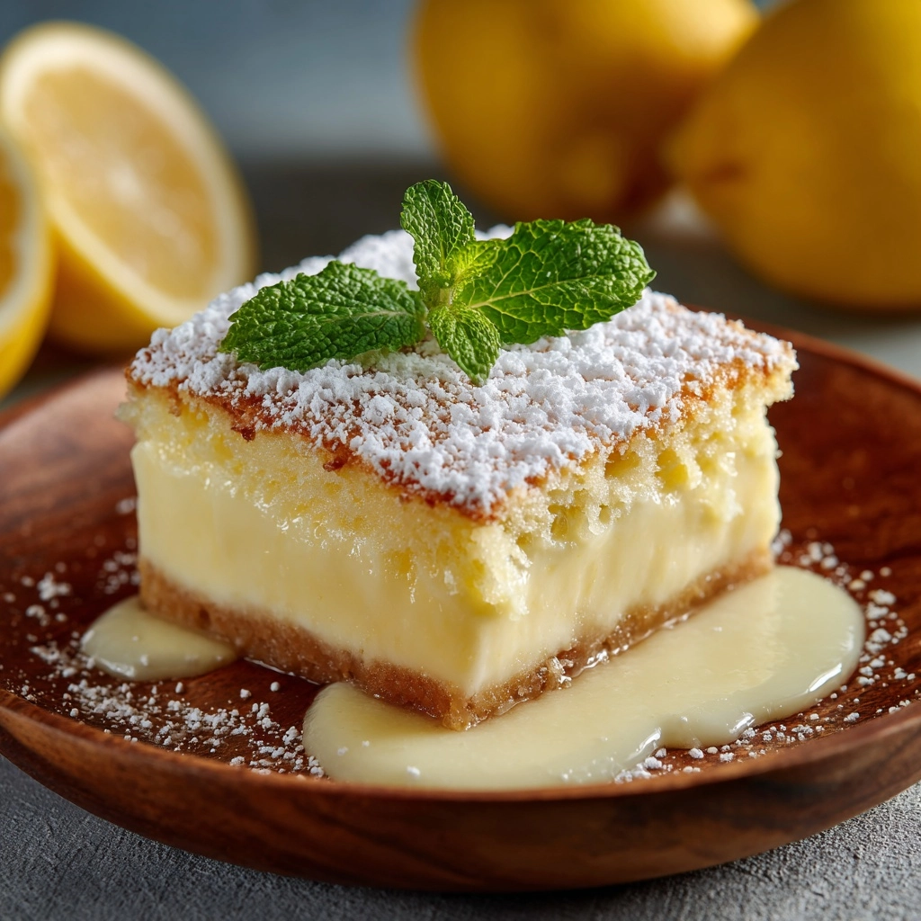 Lemon Custard Cake: A Delicious & Easy Recipe - Recipe Image