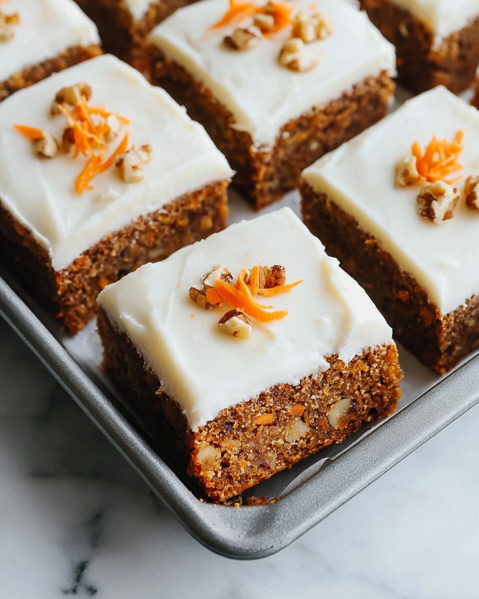 Carrot Cake Bars with Coconut Cream Frosting Recipe - Recipe Image