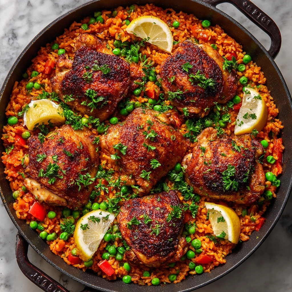 One Pan Spanish Chicken and Rice Recipe - Recipe Image
