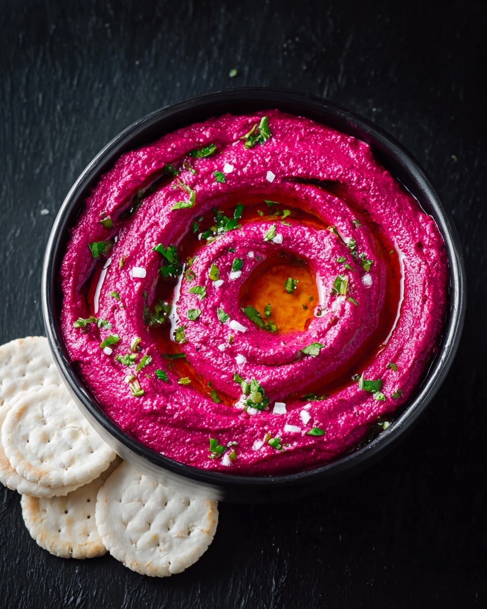 Roasted Beet Hummus Recipe - Recipe Image