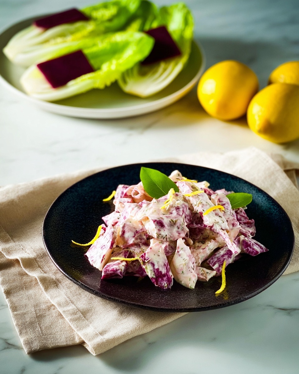 Roasted Beet and Endive Salad with Herb Yogurt Dressing Recipe - Recipe Image