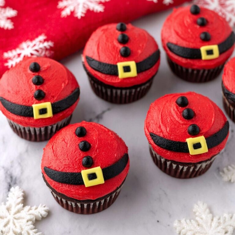 Santa Belly Cupcakes Recipe