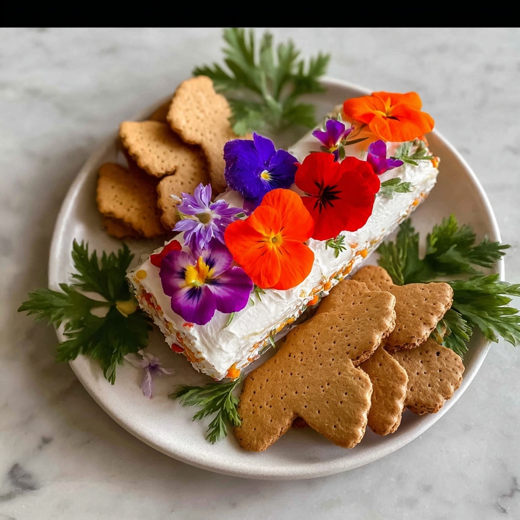 Edible Flower Cheese Log Recipe - Recipe Image