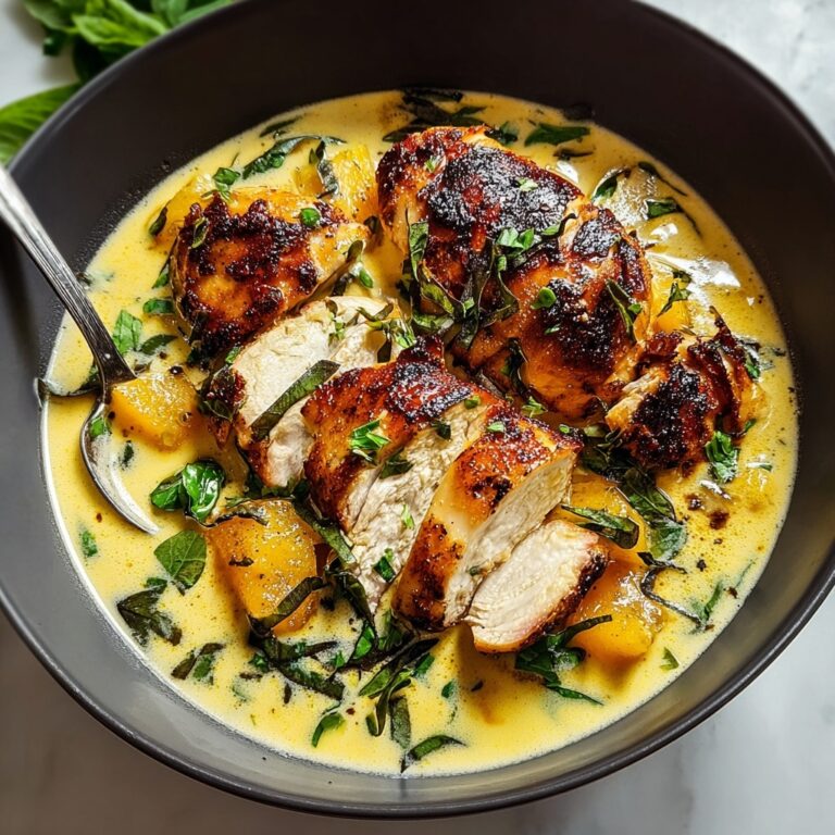 Savory Garlic Chicken in a Creamy Sauce Recipe